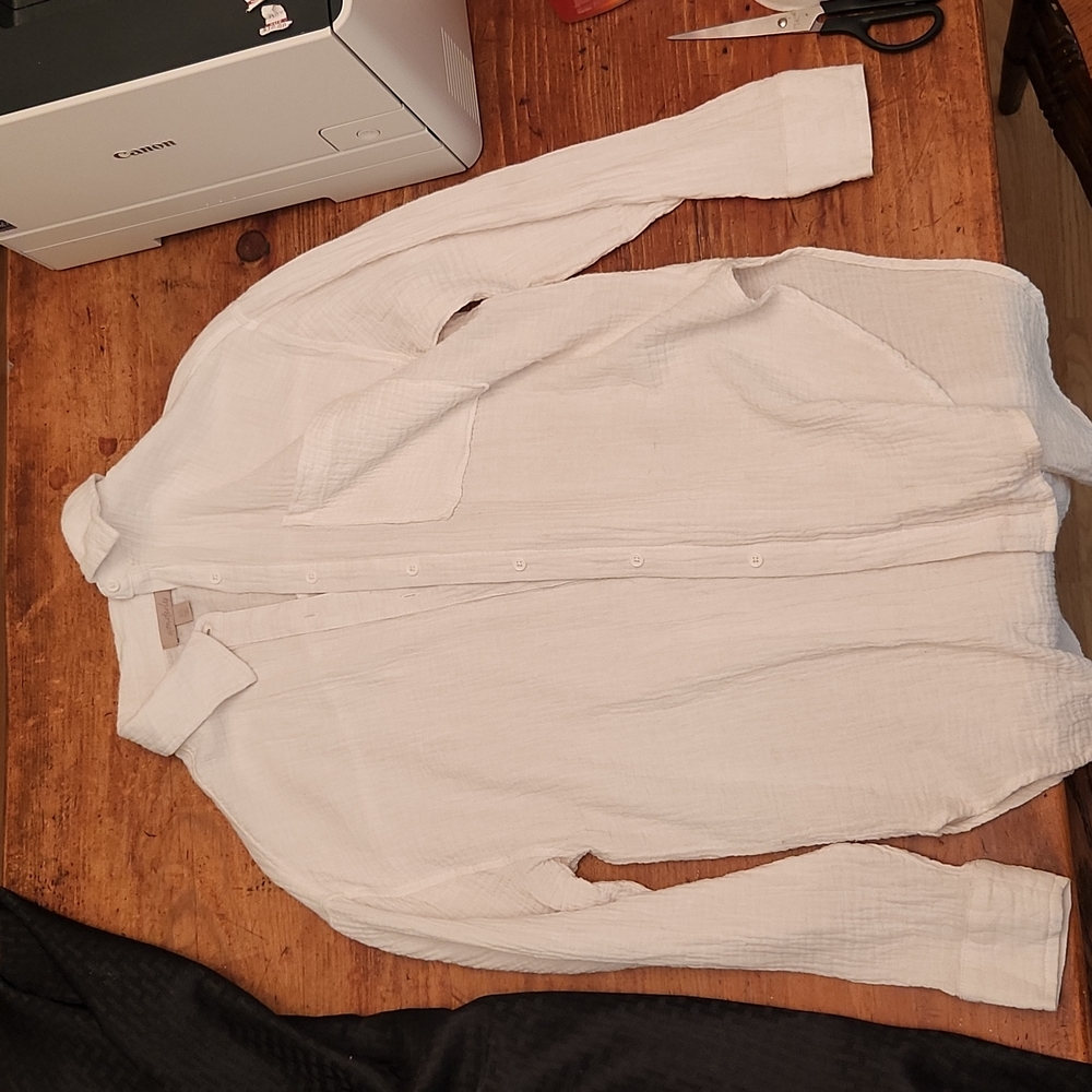 White Oversized Beach Swimsuit Cover-up